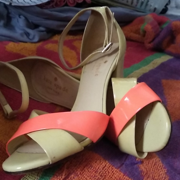 Kate Spade color block heels - Picture 5 of 5